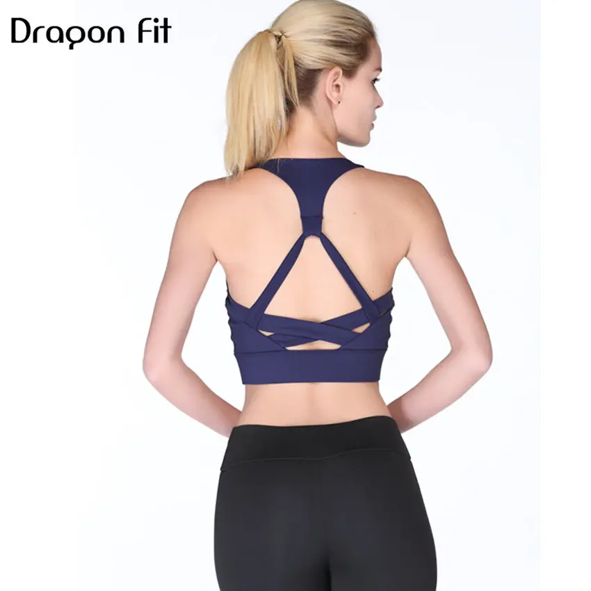 Спортивный женский бюстгальтер Dragon Fit ажурный Быстросохнущий ударопрочный для