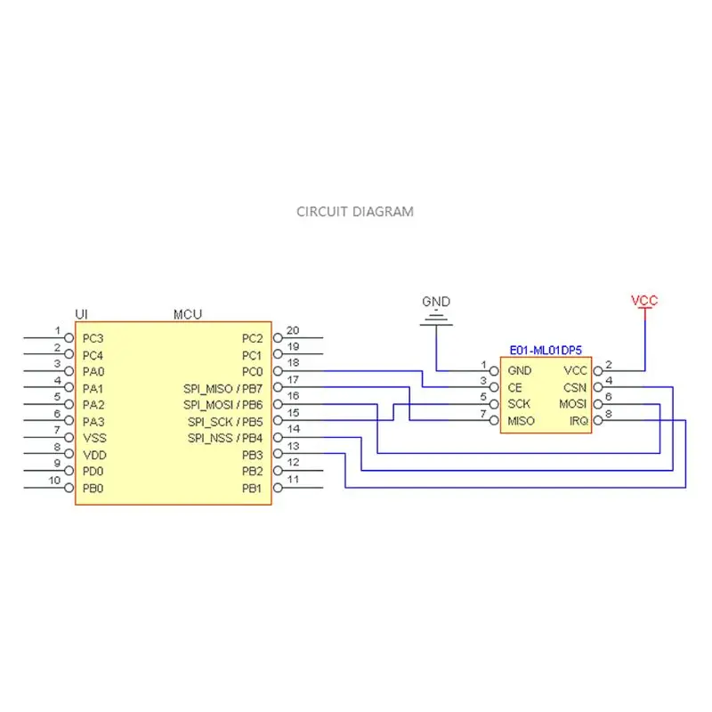 Беспроводной приемопередатчик nRF24L01P антенна SMA 2 4 ГГц 100 мВт nRF24L01P|Компьютерные