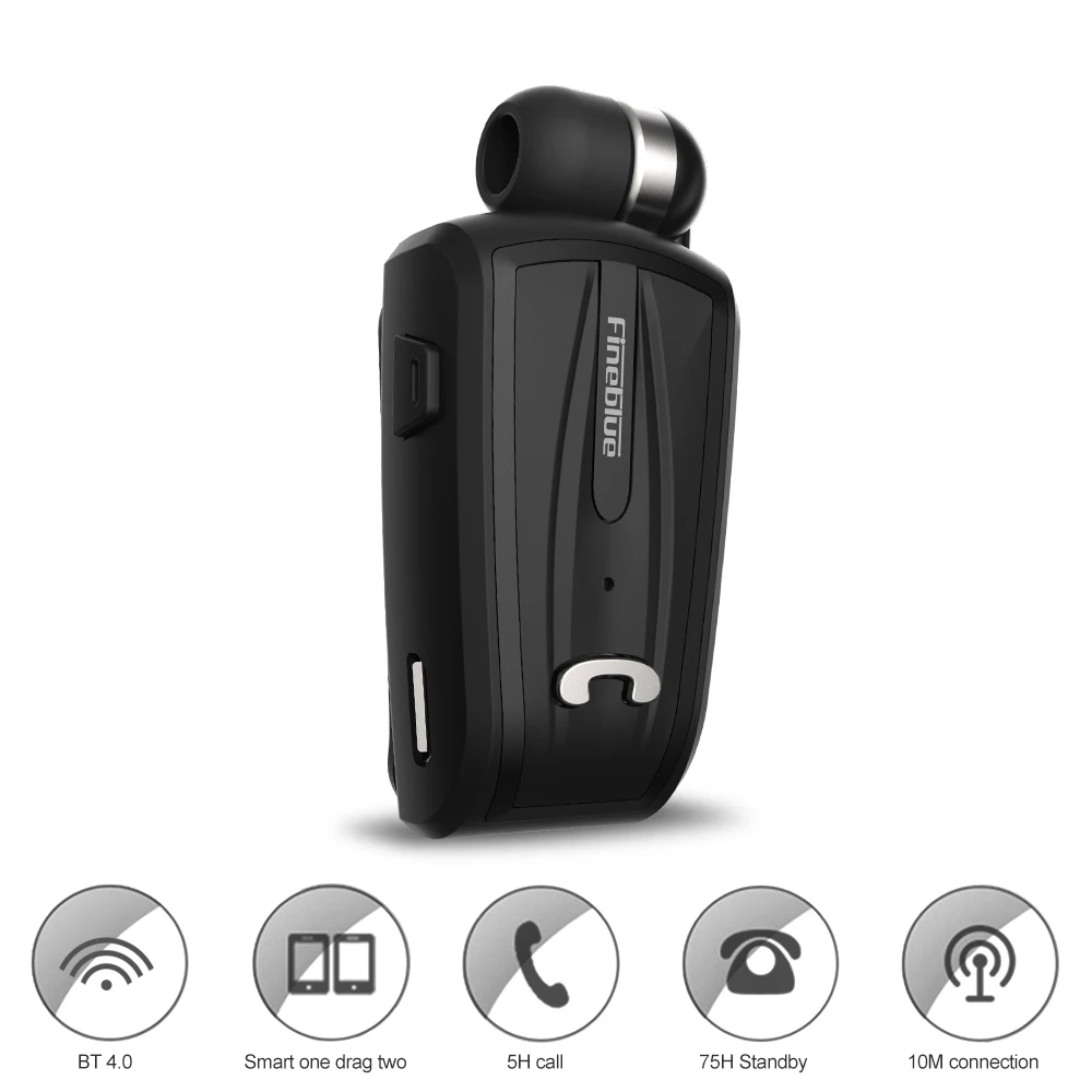 Fineblue F V6 Беспроводной Bluetooth наушники Портативный гарнитура Бизнес 4 0 носить клип