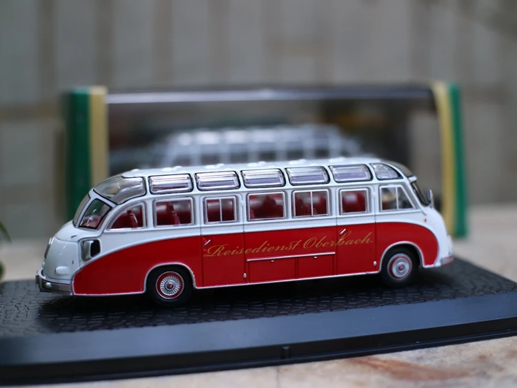 Высокая имитация kashbohrer setra S8 1951 автобус, 1: 72 модели автомобилей из сплава, металлические литья, Коллекция игрушечных автомобилей