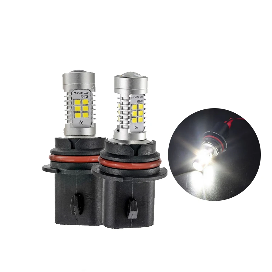 1 пара Автомобильные светодиодные лампы 9004 HB1 21 SMD 2538 DC12 в|Передние LED-фары для авто|