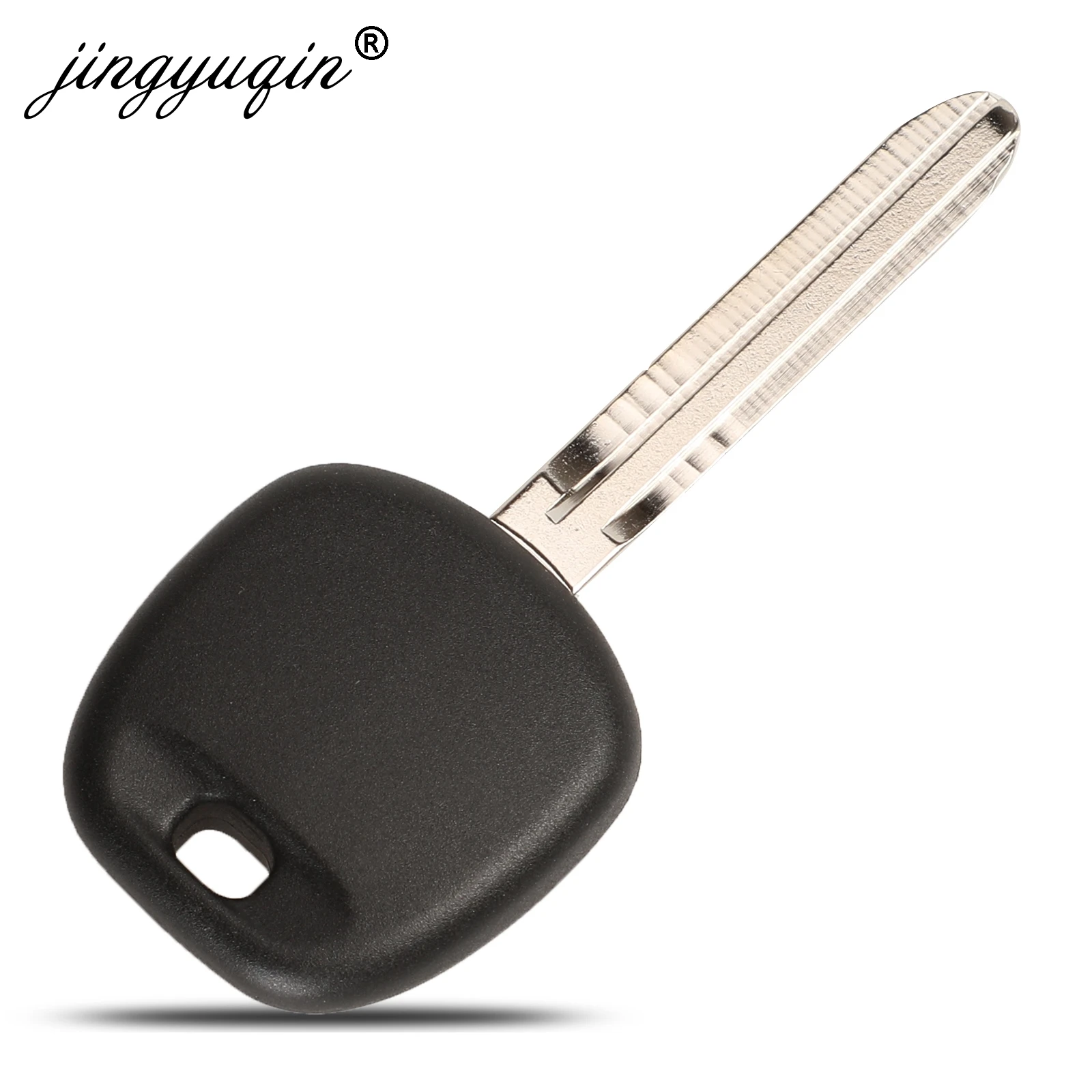 Прозрачный ключ транспондер jingyuqin для Toyota Rav4 Prado Corlla Camry Reiz Highlander Yaris Corolla TOY40 TOY43 Blade