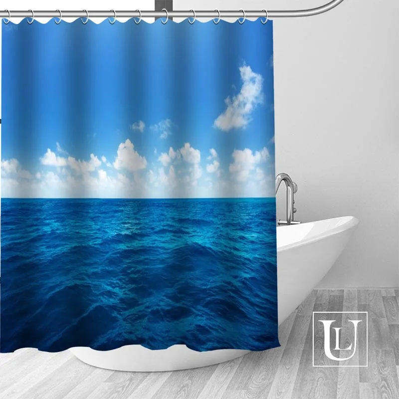 

blue sky High-definition Picture Printing Shower curtain Made of Waterproof Polyester Fabric Enjoy Your Shower Time with it