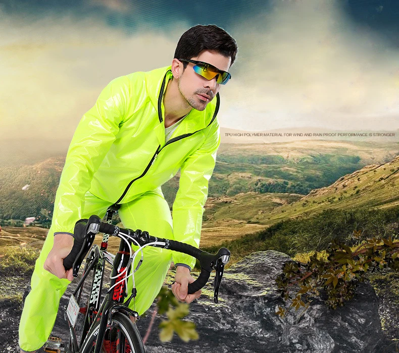 JOSPOWER велосипедная ветрозащитная куртка MTB для езды на велосипеде дождевик штаны