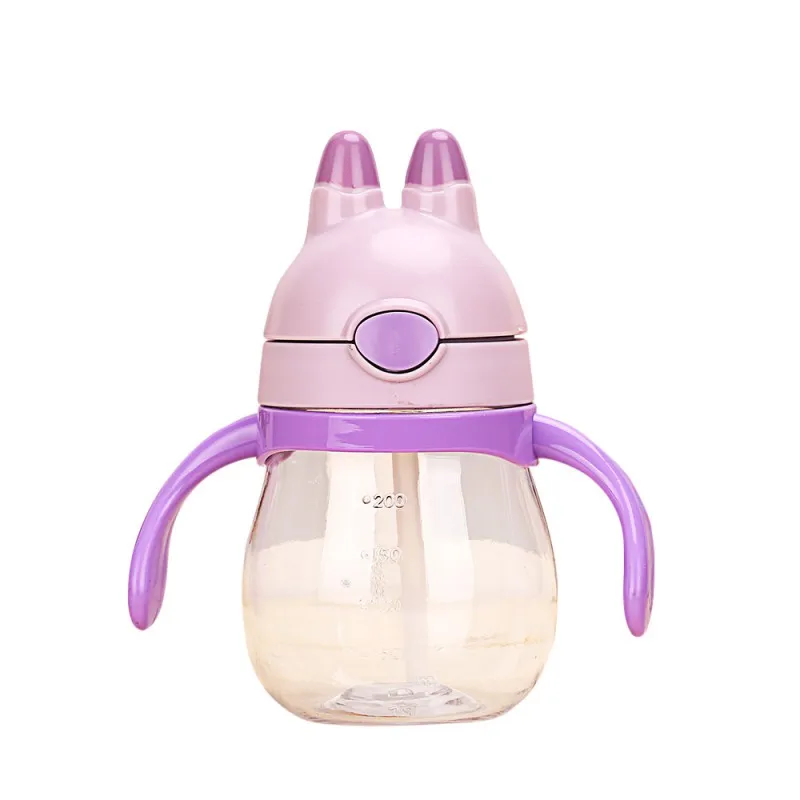 

Hot 200ml Lovely Rabbit Newborn Baby Bottles Infant Baby Children Learn to Drink Cups Training to drink Cup Bottle New