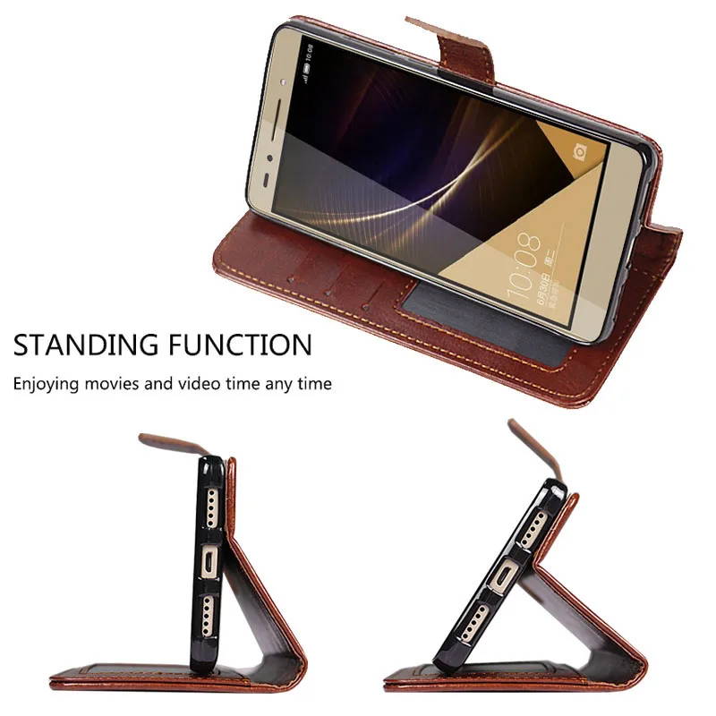 Thouport бумажник флип чехол на Huawei Honor 7 Ретро фото рамка Сумки Stand Leather Shell Обложка для