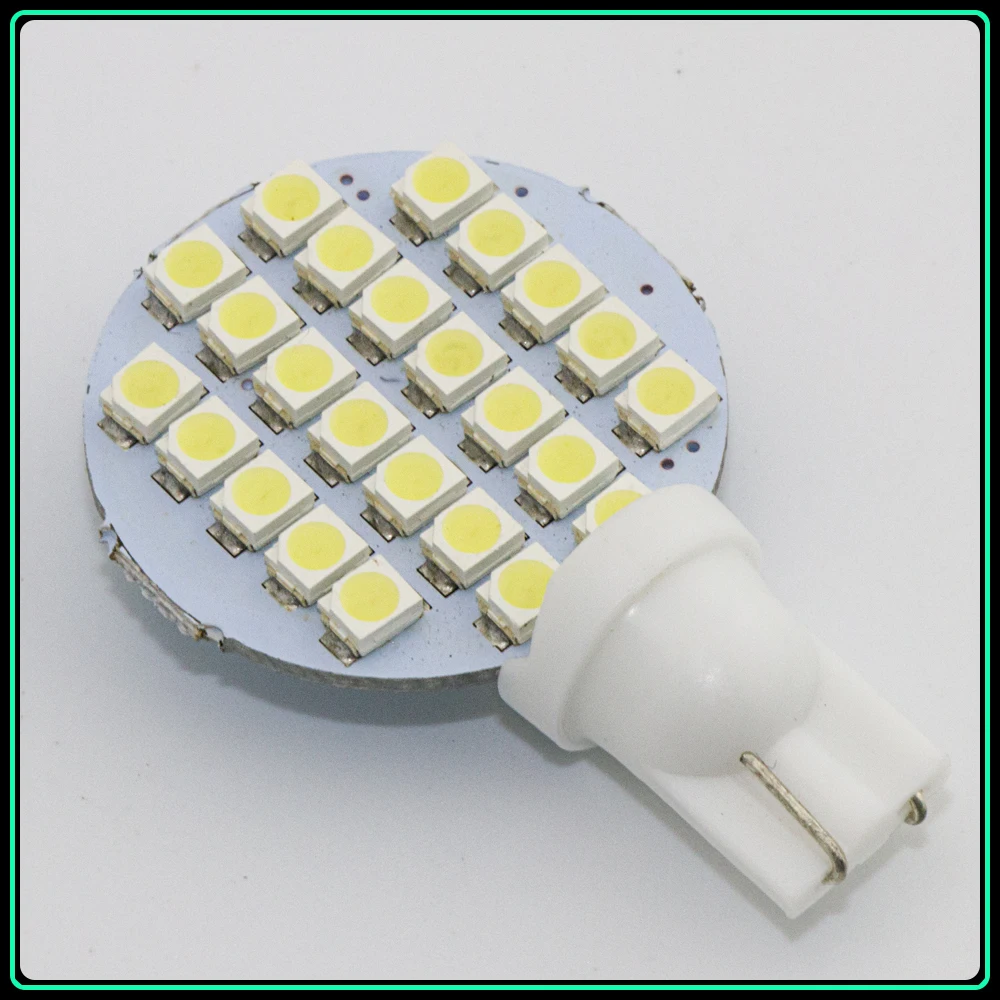 Carsty 2 шт. Белый T10 194 921 W5W 24 SMD 1210 светодиодный панельный светильник для автомобиля RV