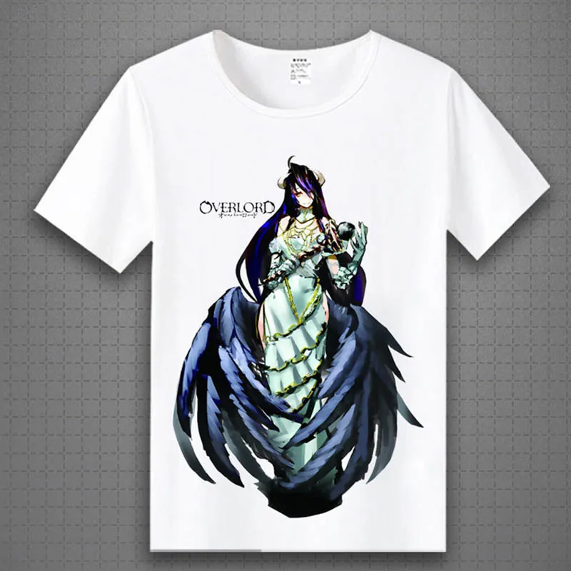 Cosroad Overlord футболка Ainz Ooal платье Косплей Костюм Albedo взрослая с коротким рукавом