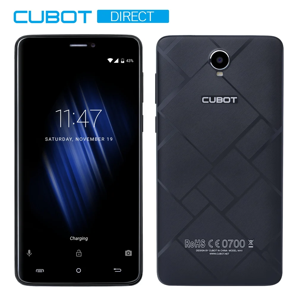 Cubot Max смартфон MTK6753A Восьмиядерный Android 6 0 4100 мАч большой аккумулятор 3 ГБ ОЗУ 32 Гб