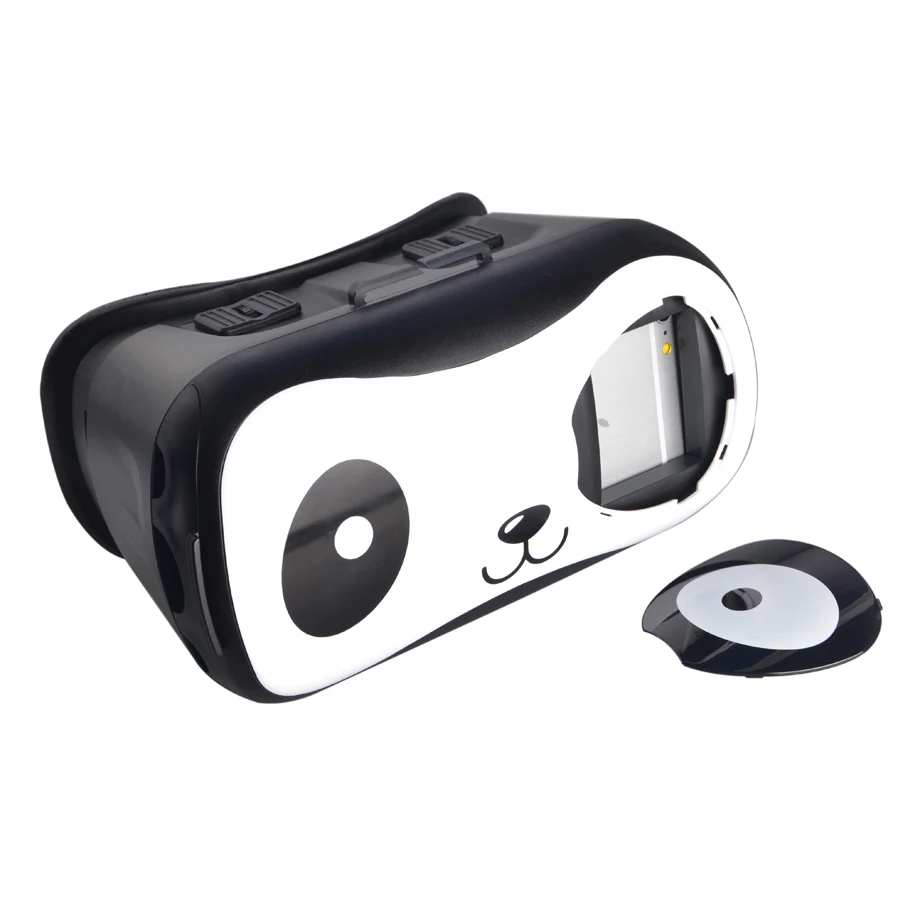VR очки Google Cardboard виртуальной реальности 3D милая панда дизайн для 4 ~ 6 дюймов IOS и