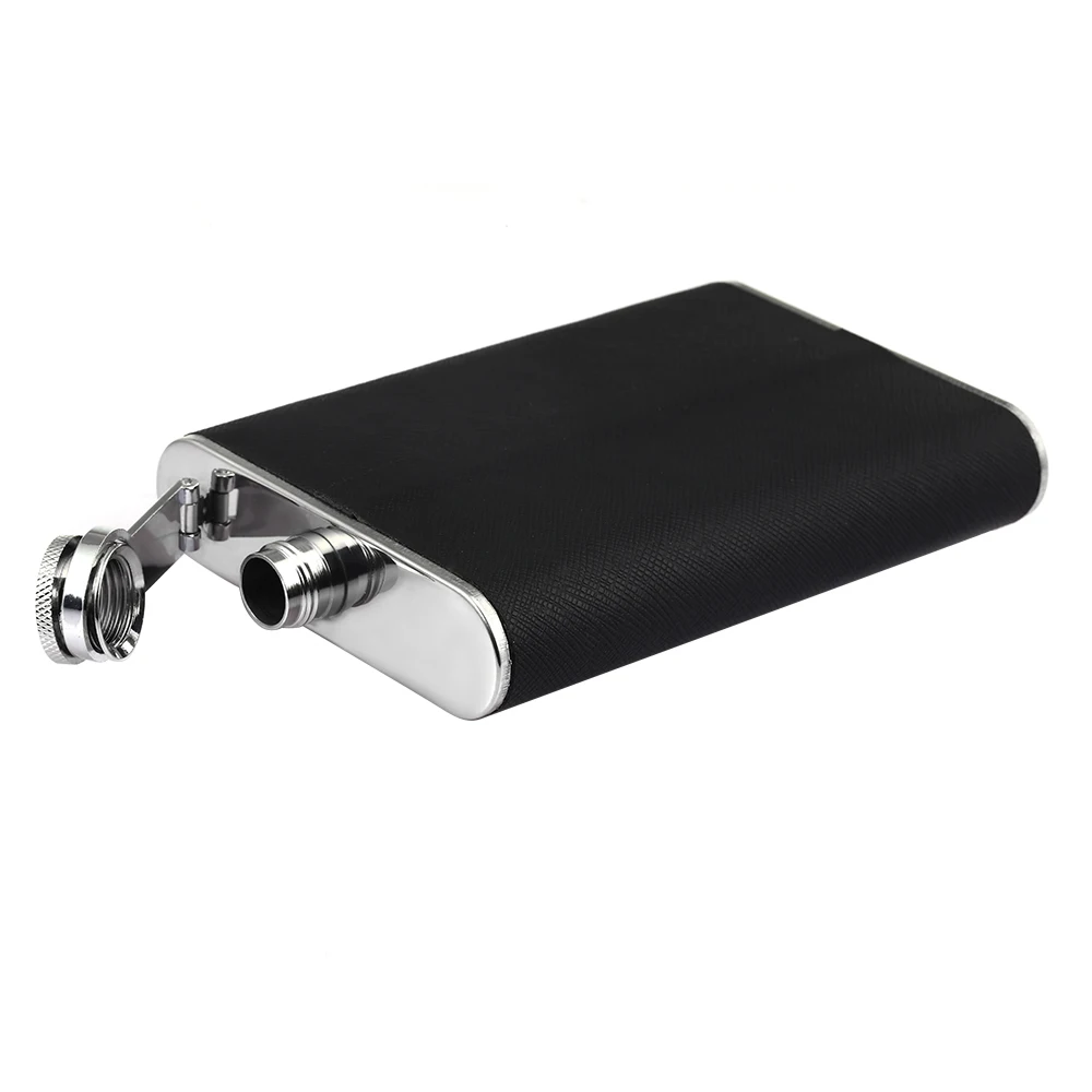 8 унций фляга фляжка для вина Виски из нержавеющей стали Складная чашка