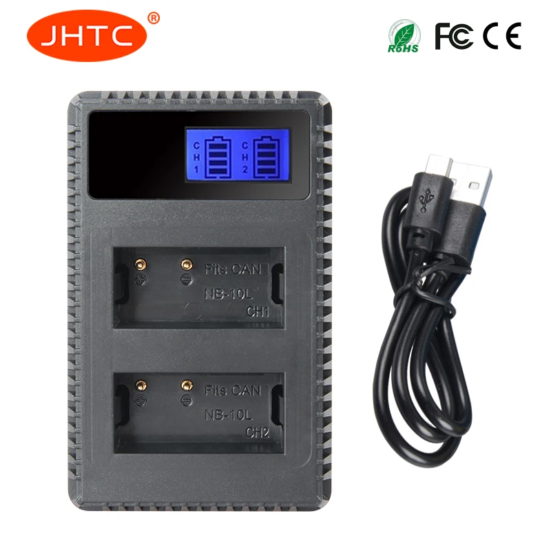JHTC зарядное устройство NB 10L для Canon G15 G1X G16 SX50 SX40 G3X SX40HS SX50HS SX60HS камера батарейный