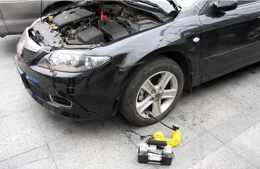 Автомобильный воздушный насос 150 PSI DC 12V Воздушный компрессор насос двухцилиндровый автомобильный шиномонтажный насос Прямая поставка 19Y14