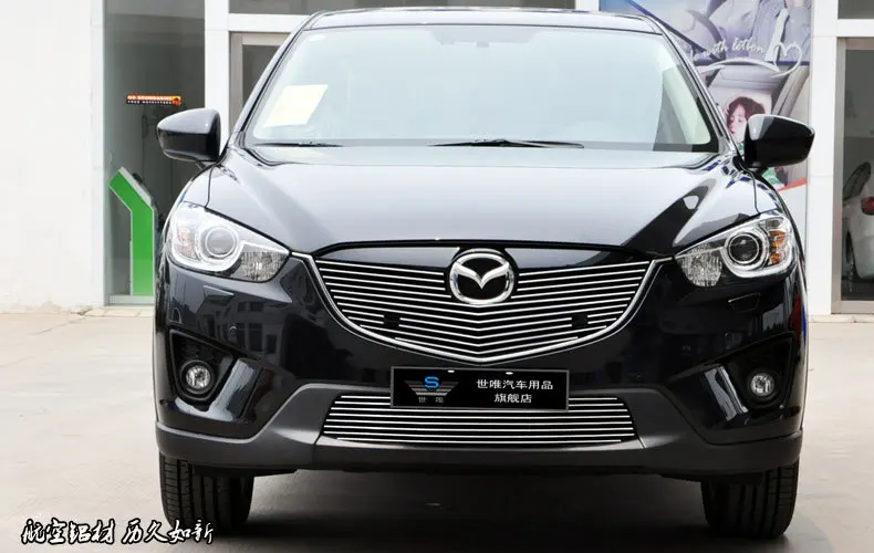 Для Mazda CX 5 2011 2016 2014 передний гоночный гриль решетка крышка отделка высокое