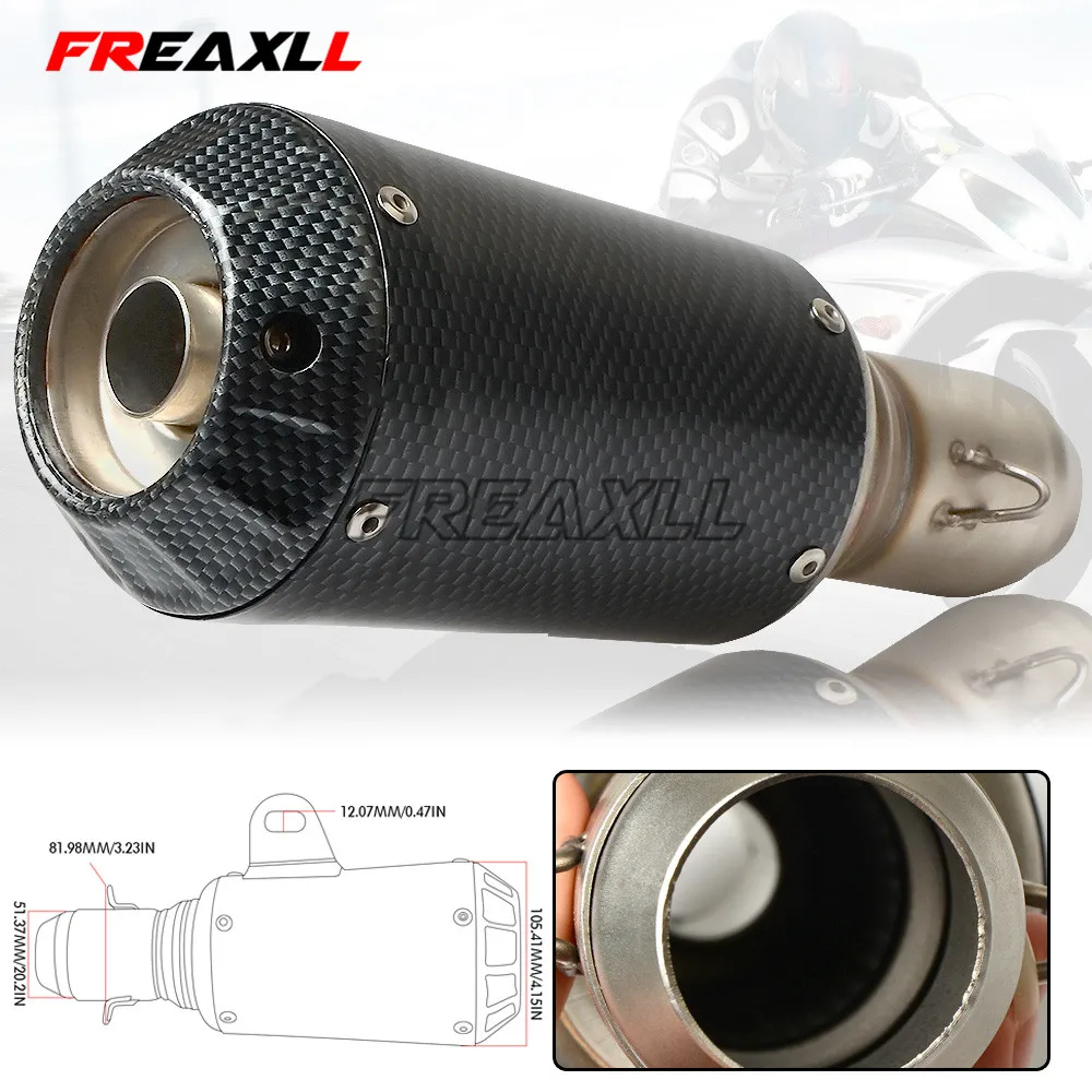 36 51 мм Универсальная выхлопная труба мотоцикла Модифицированная для YAMAHA FAZER600 MT03