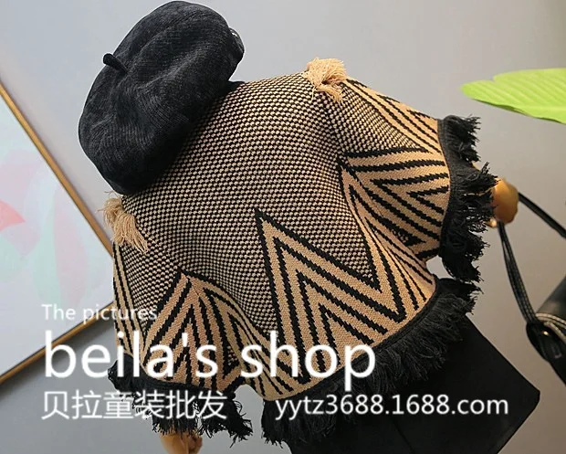 Осень 2018 г. Новая детская одежда женская вязаная винтажная Очаровательная