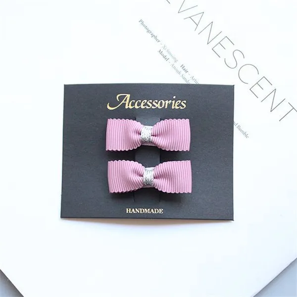 hair clip set 11 10 компл./лот Модный милый детский зажим для волос в мелкую клетку с бантом Классическая блестящая однотонная резинка для волос с бантом Шпилька для девочек аксессуары для волос - Цвет: hair clip set 11