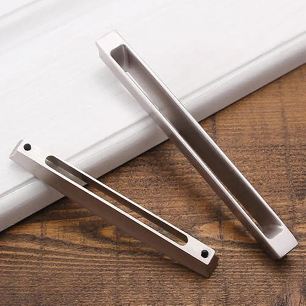 Европейский стиль матовая черная ручка современный минималистичный деревянный