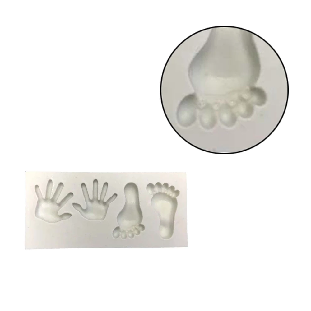 Новейшие Детские Feets форма руки формочки для выпечки силиконовые торт печенье