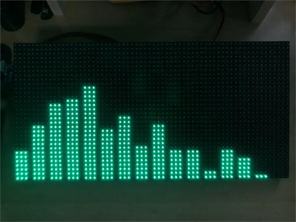 Drum Kit Train Monitor светодиодный DJ тюнер аудио Электронный музыкальный сигнал спектр дисплей экран KTV автомобильный усилитель мощности MS3264 2048