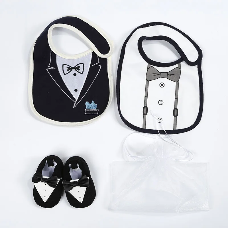 3 шт./пакет детская обувь два нагрудника сумка из пряжи для мальчиков и девочек 0 18