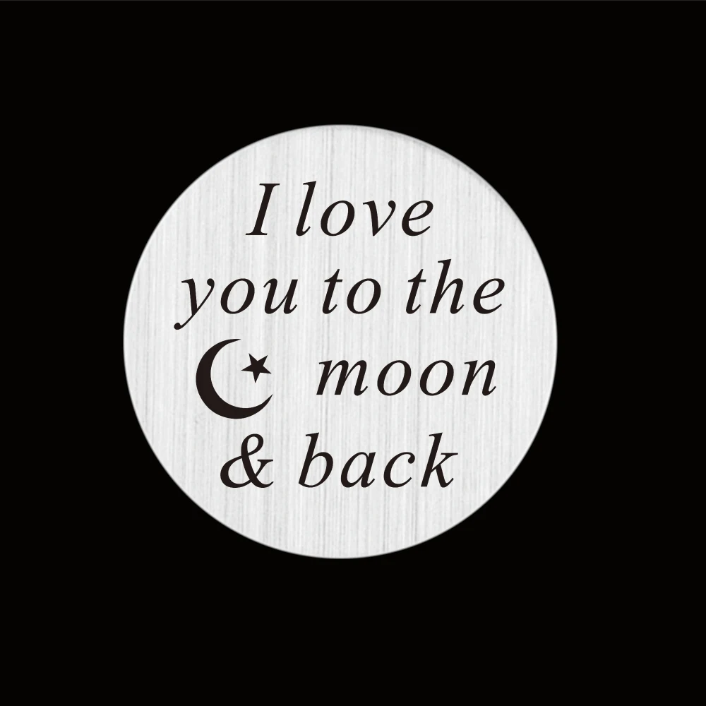 Плавающие амулеты из нержавеющей стали I love you to the moon & back Оконные Плиты для жизни