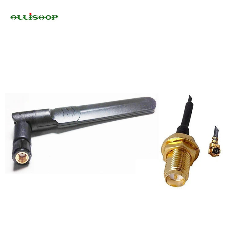 

ALLISHOP 20 Set 5dBi 2.4GHz 5GHz 5.8GHz Dual Band WiFi RP-SMA db Antenna Omni Directional Antenna+15cm RP SMA Female to IPX 1.13