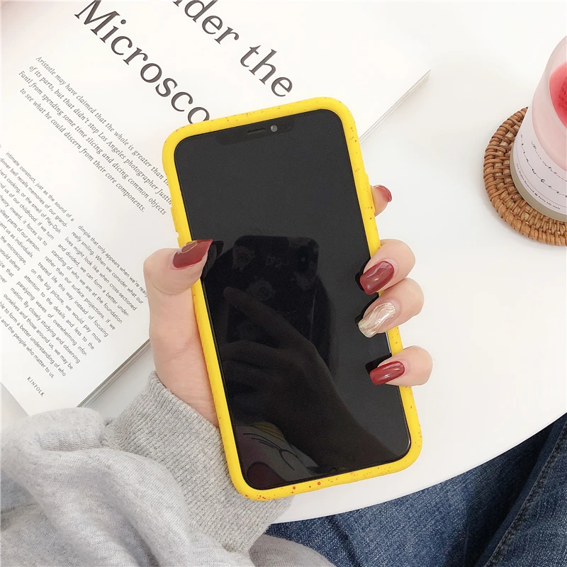 Shockproof transparent phone case for iPhone 8 cases XS MAX 6 6s Plus 7 XR Colored border anti-knock back cover |