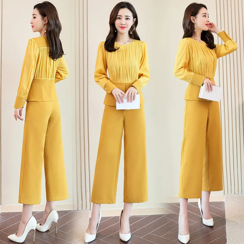 Женские свободные штаны новинка осенняя коллекция Модный деловой футболки +