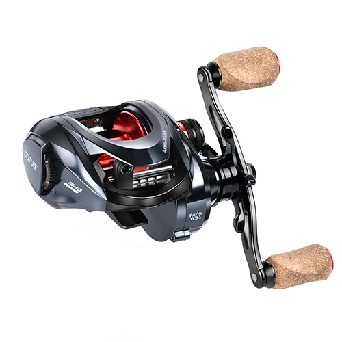 Wooden Handle Goture Ares-Max Drag power 10 кг/22 фунта катушка для baitcasing влево/вправо деревянная ручка магнитная система сопротивления Рыболовные катушки для соленой воды - Цвет: Wooden Handle