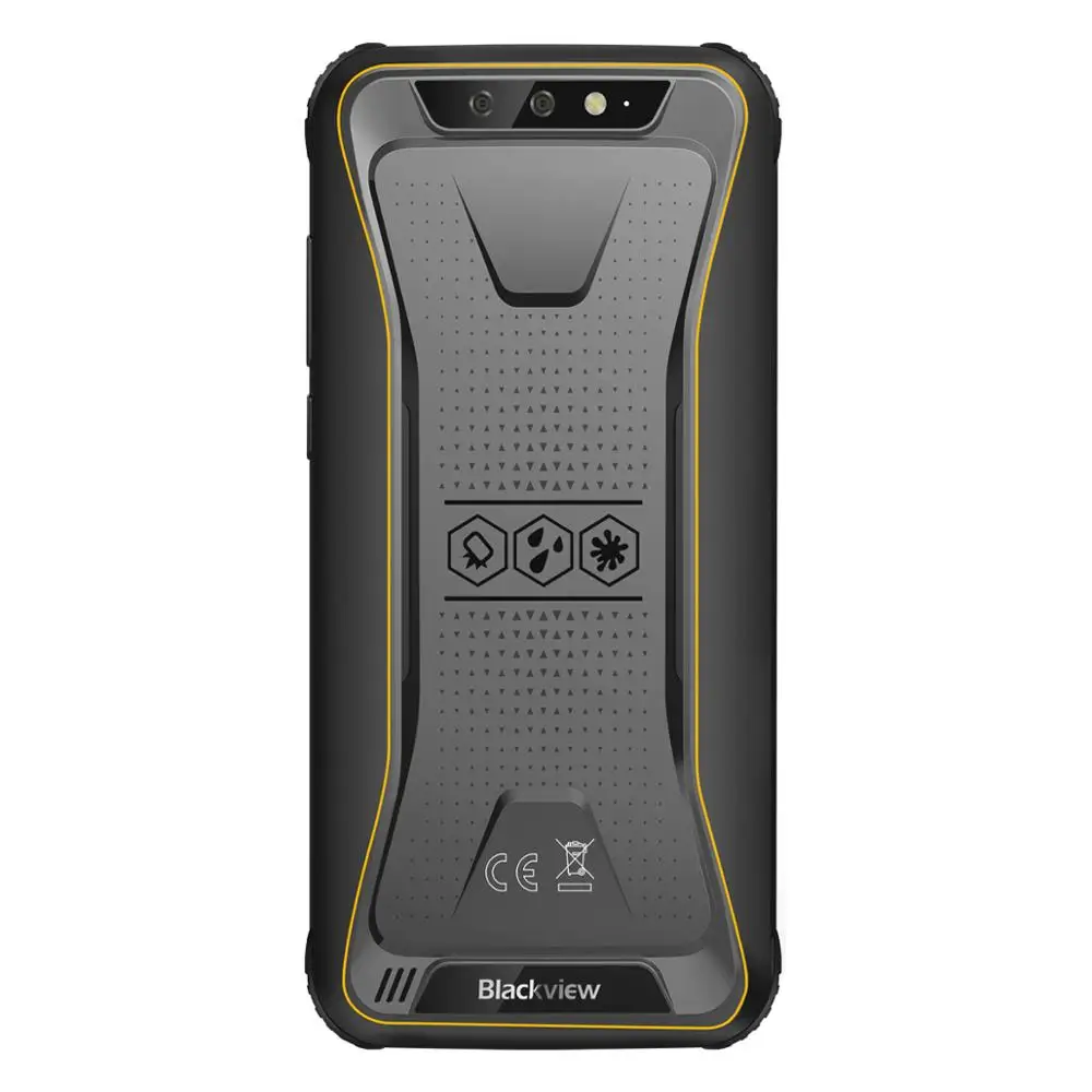 Blackview BV5500 IP68 водонепроницаемый мобильный телефон с двумя sim-картами прочный смартфон MTK6580P 2 ГБ+ 16 Гб 5," 18:9 экран 4400 мАч Android 8,1 - Цвет: Yellow
