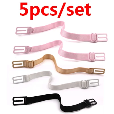 5pcs Style 6 Невидимые бретели бюстгальтера, нескользящие ремни, пряжки, плечевые ремни, бюстгальтер, Нескользящие задние ремни бюстгальтера, регулируемый держатель для женщин - Цвет: 5pcs Style 6