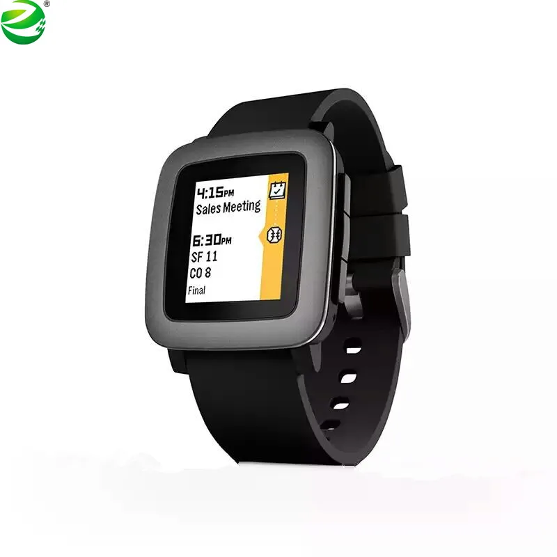 Умные часы ZycBeautiful для iPhone и Android многофункциональные PEBBLE Time водонепроницаемые