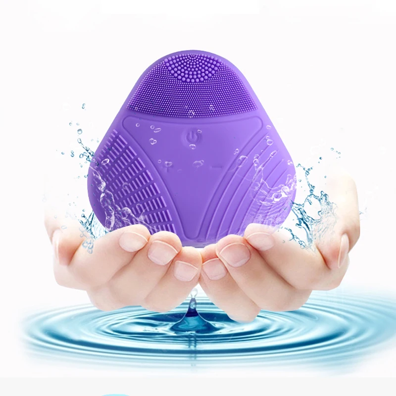 Мини USB Силиконовая щетка для очистки лица мытья очищающая массажа средство пор