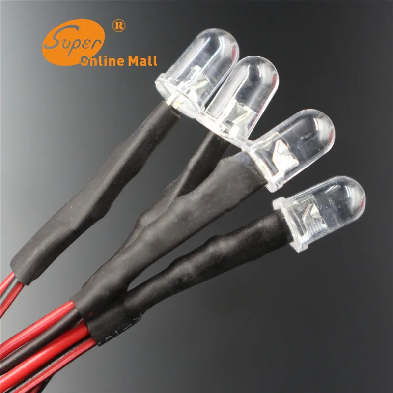 5 шт. мм 12 В Pre-Wired быстрое изменение rgb LED Диод + медленное DC 20 см Огни DIY | Электронные