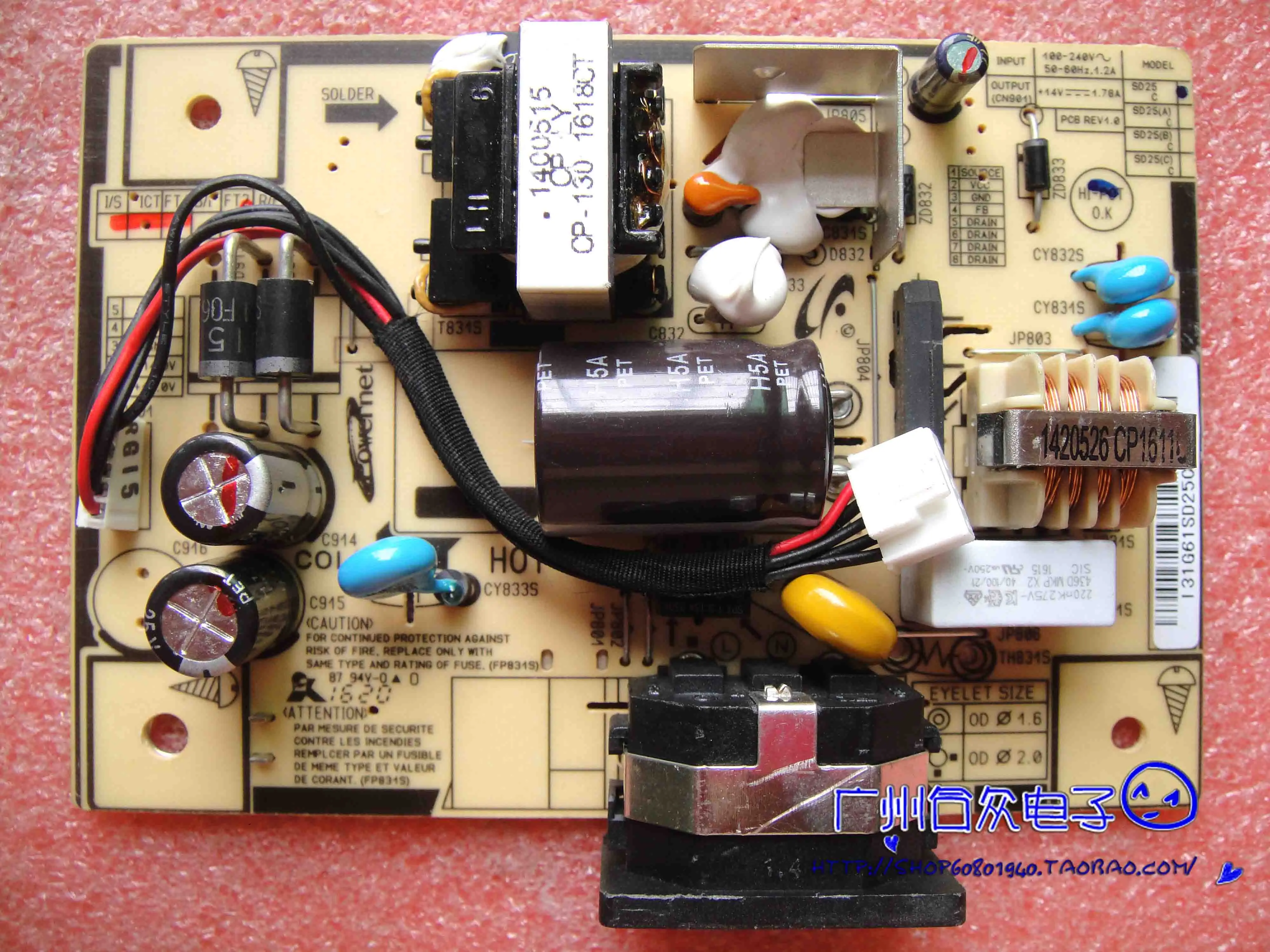 

S19E200BR/S19C200BR Supply Board 02-3282-0700 SD25C Supply Board