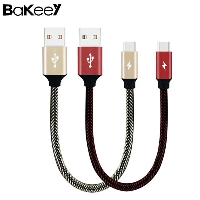 Bakeey Универсальный USB кабель для зарядки 3A Type C плетеный быстрой 28 см Oneplus 5t Xiaomi 6 Mi A1