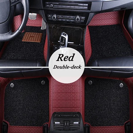 Red with Black Кож специальные автомобильные коврики для Mazda Все модели mazda 3 Axela 2, 5, 6, 8 лет, atenza CX-7 CX-3 MX-5 CX-5 CX-9 CX-4 Авто Стайлинг - Название цвета: Red with Black