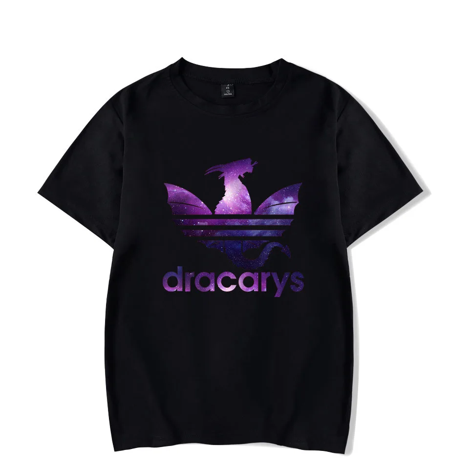 Dracarys Спортивная футболка унисекс для взрослых Винтажная в стиле Харадзюку