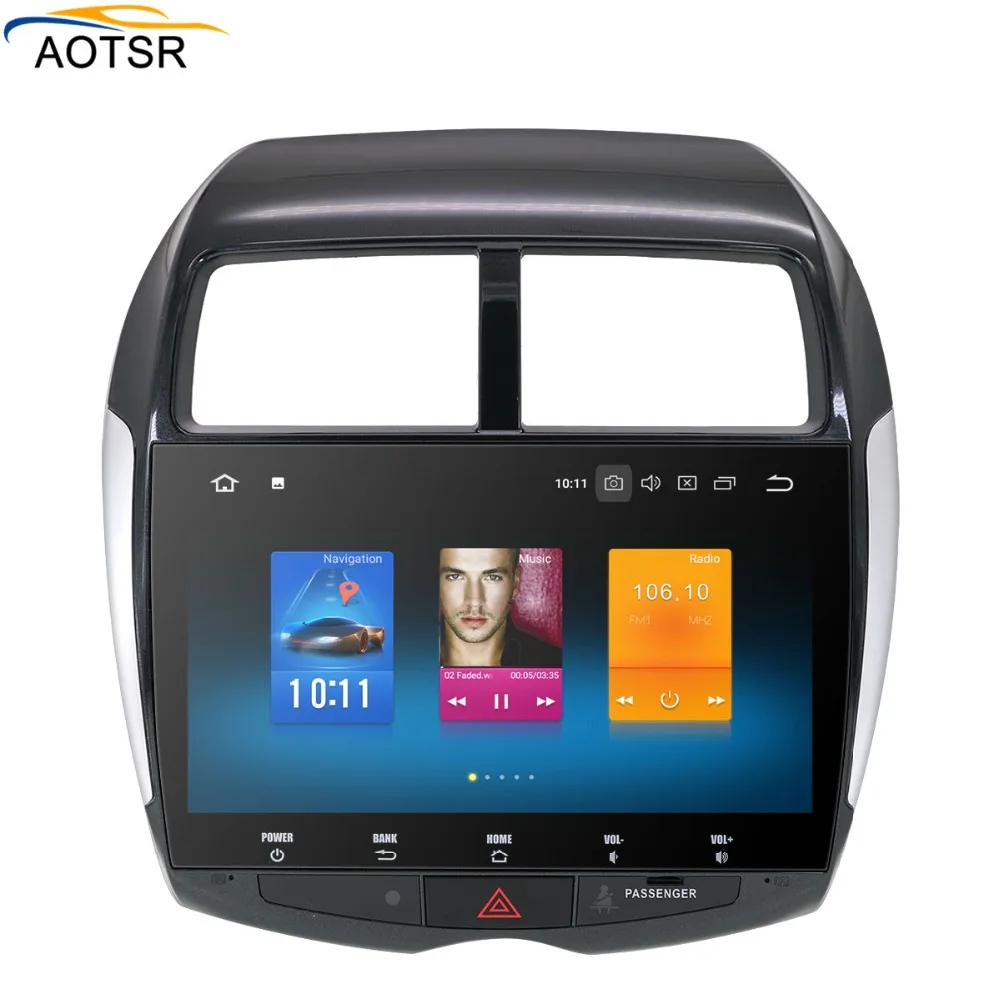 Android 8 0 Octa Core 4 + 32 ГБ Автомобильный GPS мультимедийный плеер для Mitsubishi ASX 2010 2011 2012