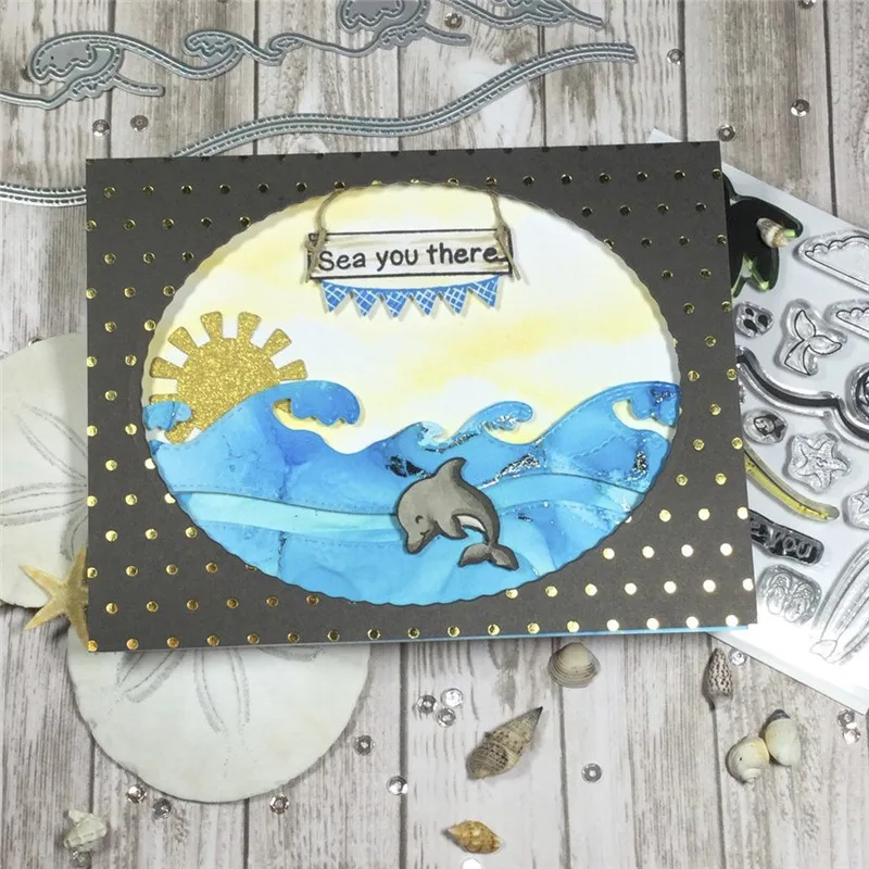 InLoveArts погода умирает солнце облака металлическая пресс-форма порезы для карты