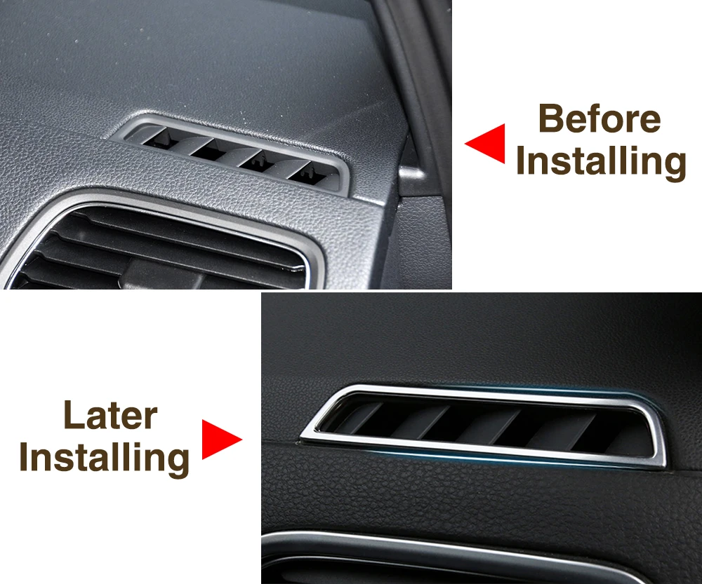 Автомобильные аксессуары кондиционер отделка из нержавеющей стали украшение на