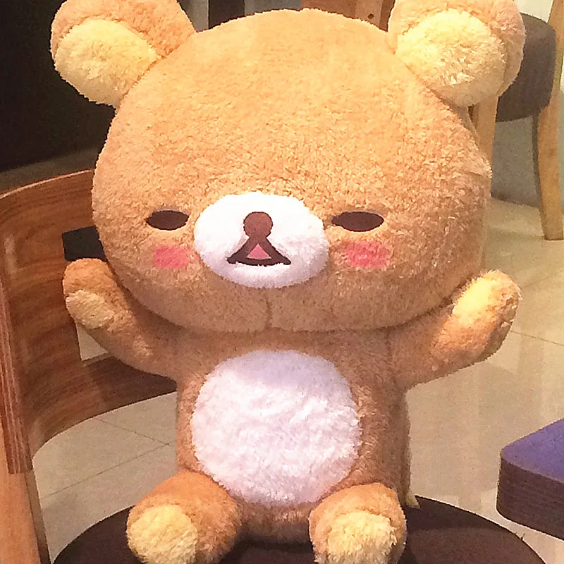 55 гигантский Медведь Rilakkuma плюшевый игрушки Размер жизни расслабляющий медведь