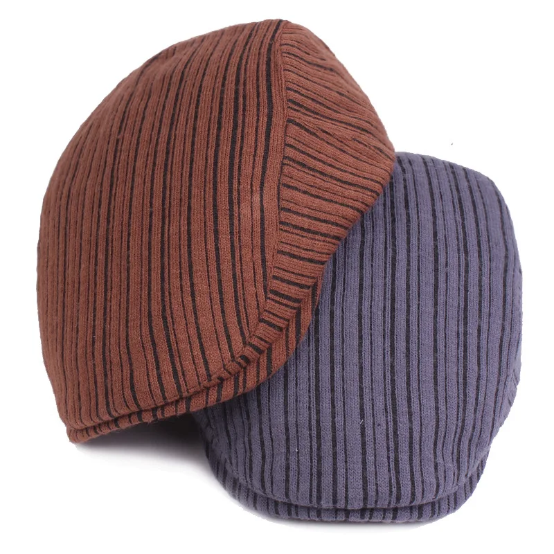 

SILOQIN Men Women Quality Cotton Berets Adjustable Winter Thicken Keep Warm Middle Old Aged Tongue Cap Leisure Tourism Gorras