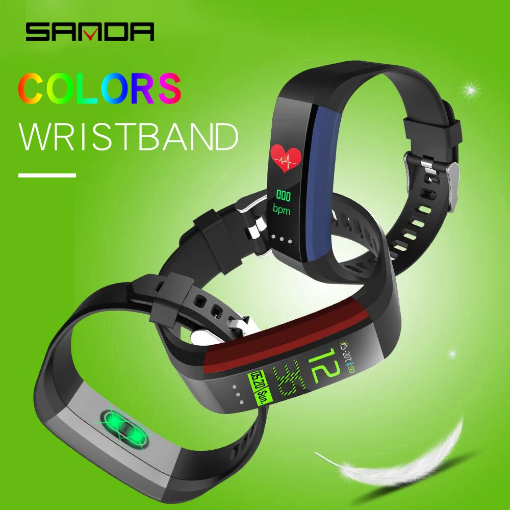 SANDA спортивные часы браслет Bluetooth умные для IOS Android Мужские Женские водостойкий