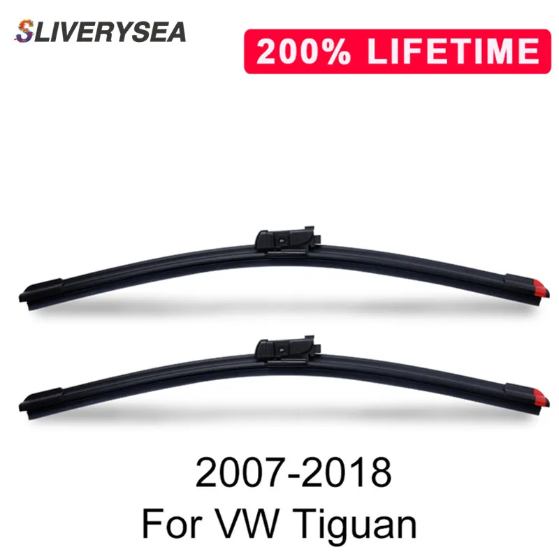 SLIVERYSEA Замена стеклоочистителя для Tiguan 2007 2018 силиконовая Резина лобовое стекло