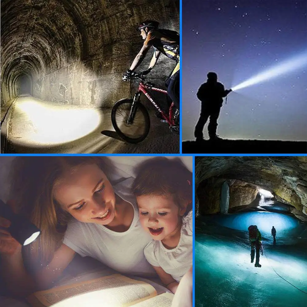 HobbyLane Outdoor Portable Strong Light LED Flashlight Telescopic Focusing Torchtorch AAA Rechargeable Battery | Лампы и освещение