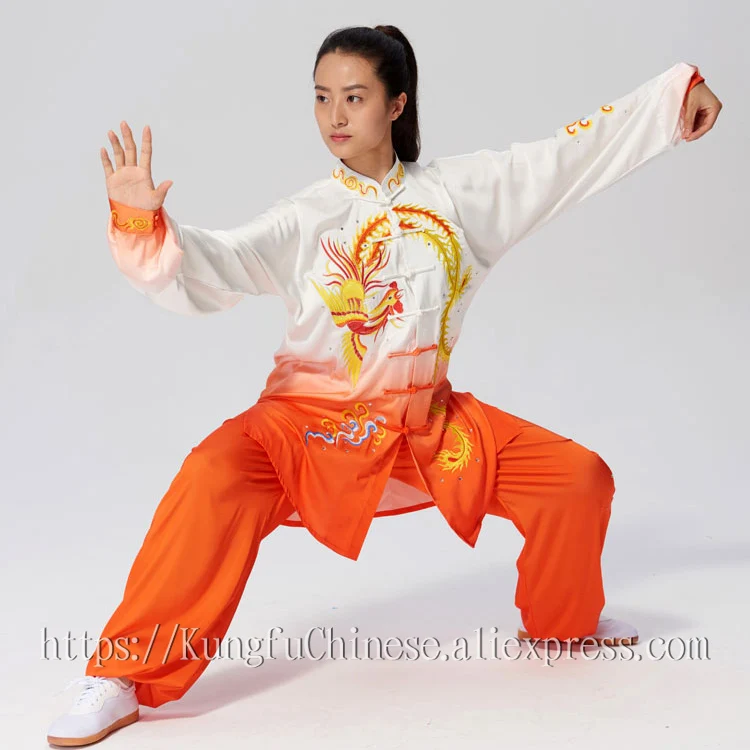 Китайская форма wushu для кунг-фу одежда taijiquan костюм taolu искусственная детей и