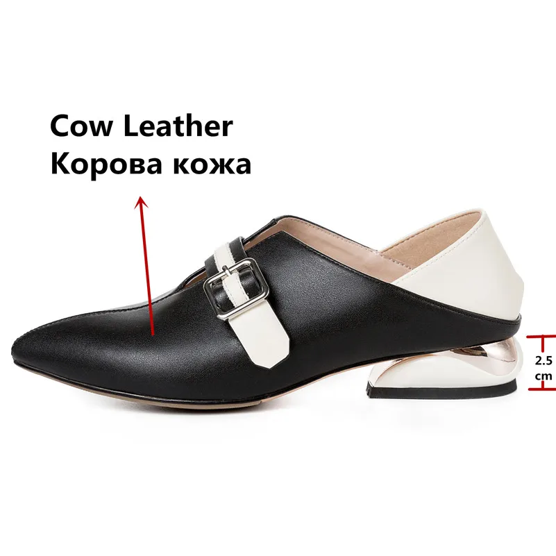 Женские туфли-лодочки FEDONAS классические туфли из натуральной кожи с острым