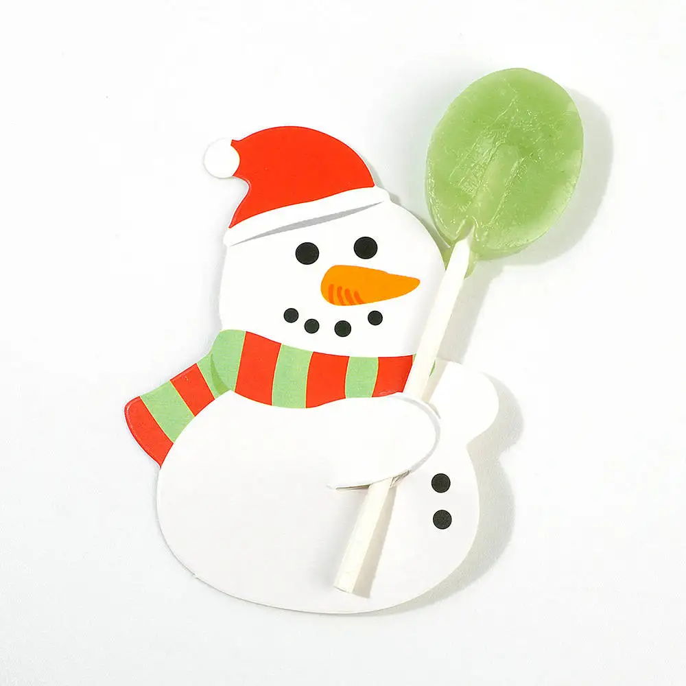 Snowman 50/25 шт милые бумажные Пригласительные открытки Санта-Клаус/Снеговик/пингвин, рождественский подарок, посылка, Декор - Цвет: Snowman